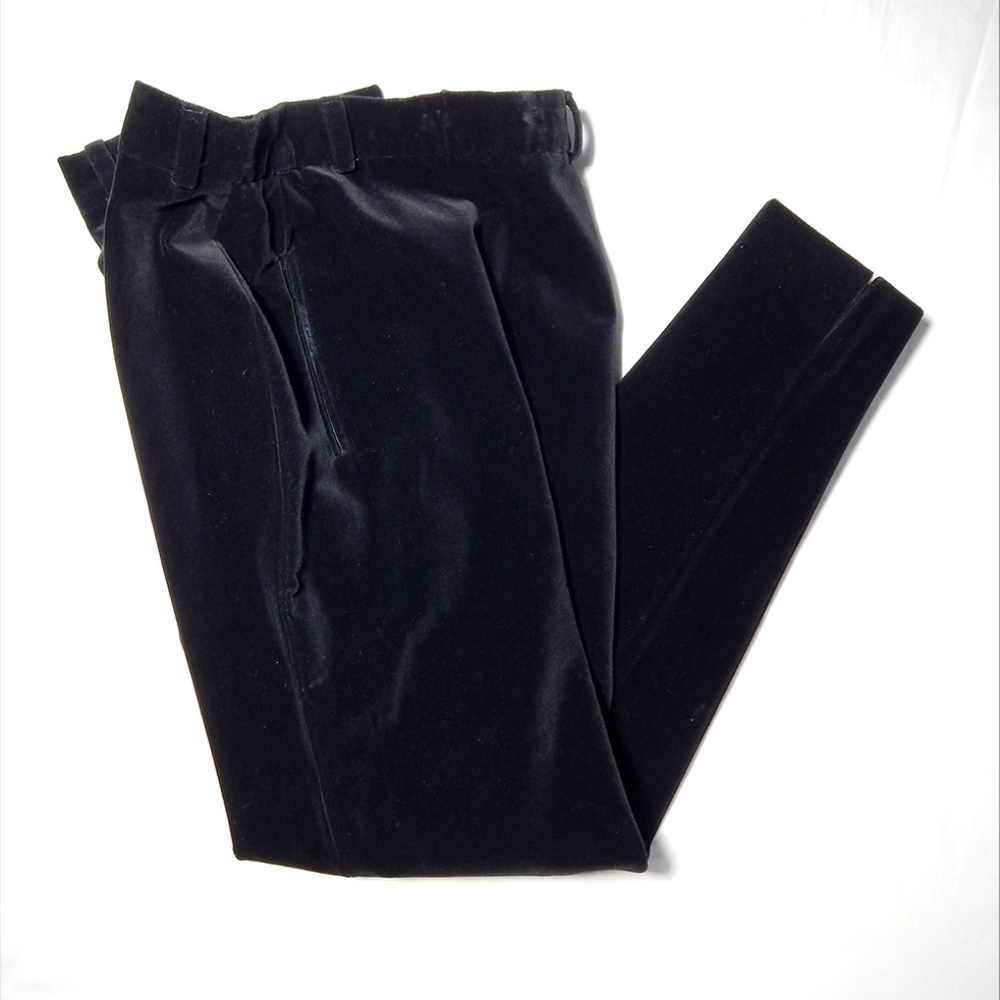 Bernard  Zins of Paris Dauphine black velvet pants